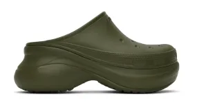 Balenciaga Clog Mules Khaki Green
