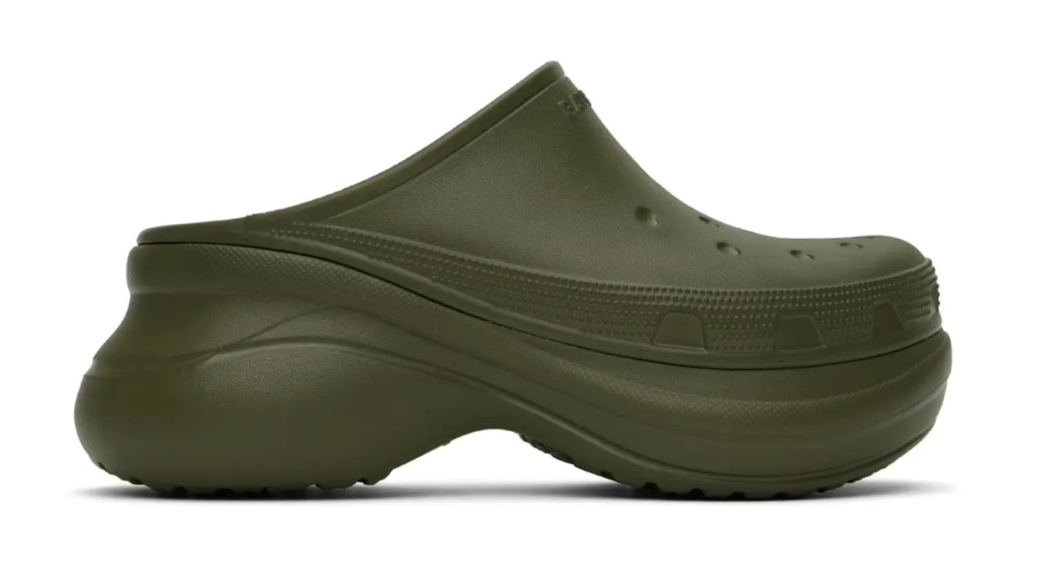 Balenciaga Clog Mules Khaki Green