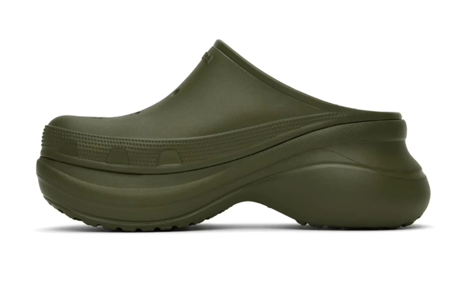 Balenciaga Clog Mules Khaki Green