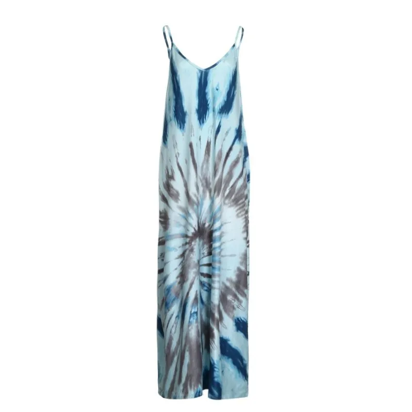 BerriesJam - Boho Printed Party Dress Beach Cami Sundress