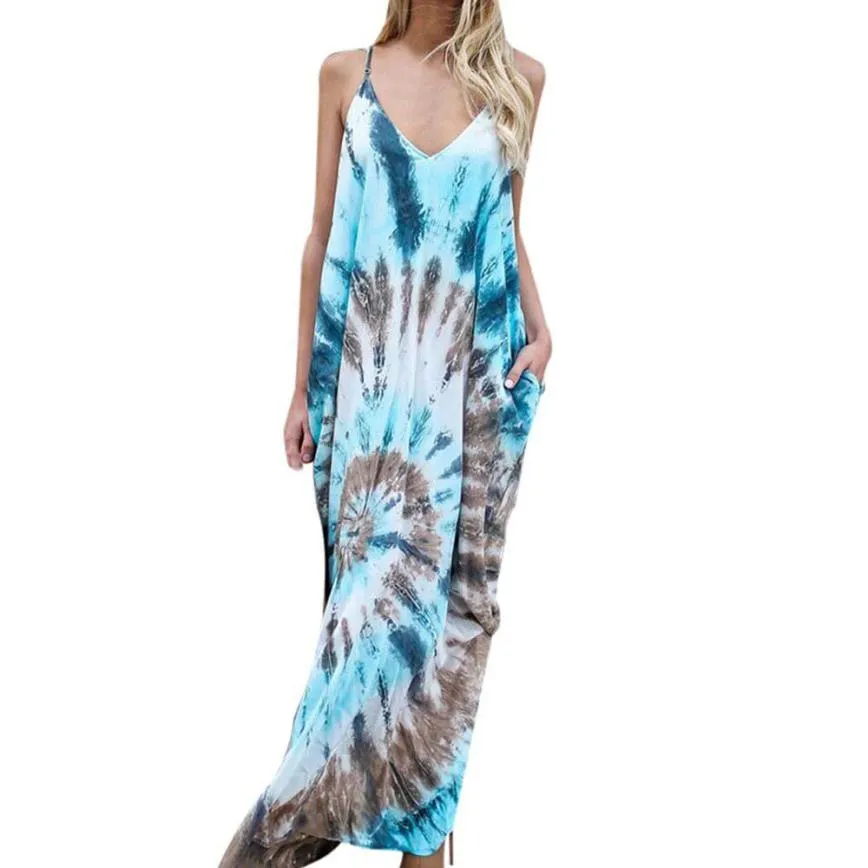 BerriesJam - Boho Printed Party Dress Beach Cami Sundress