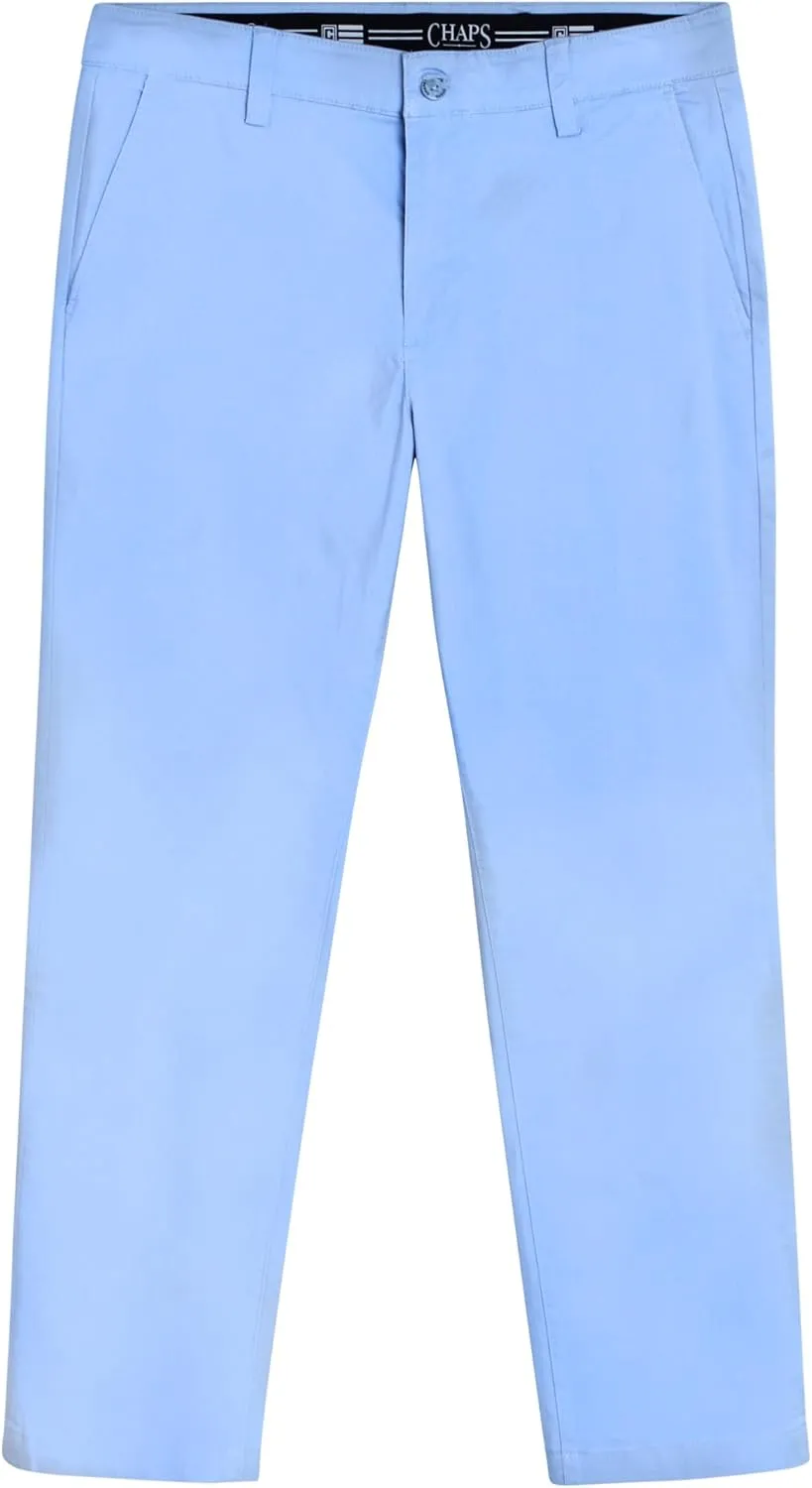 Chaps Men's Pants - Straight Fit 5-Pocket Comfort Stretch Chino Pants for Men - Men's Fashion Straight Leg Cotton Chinos