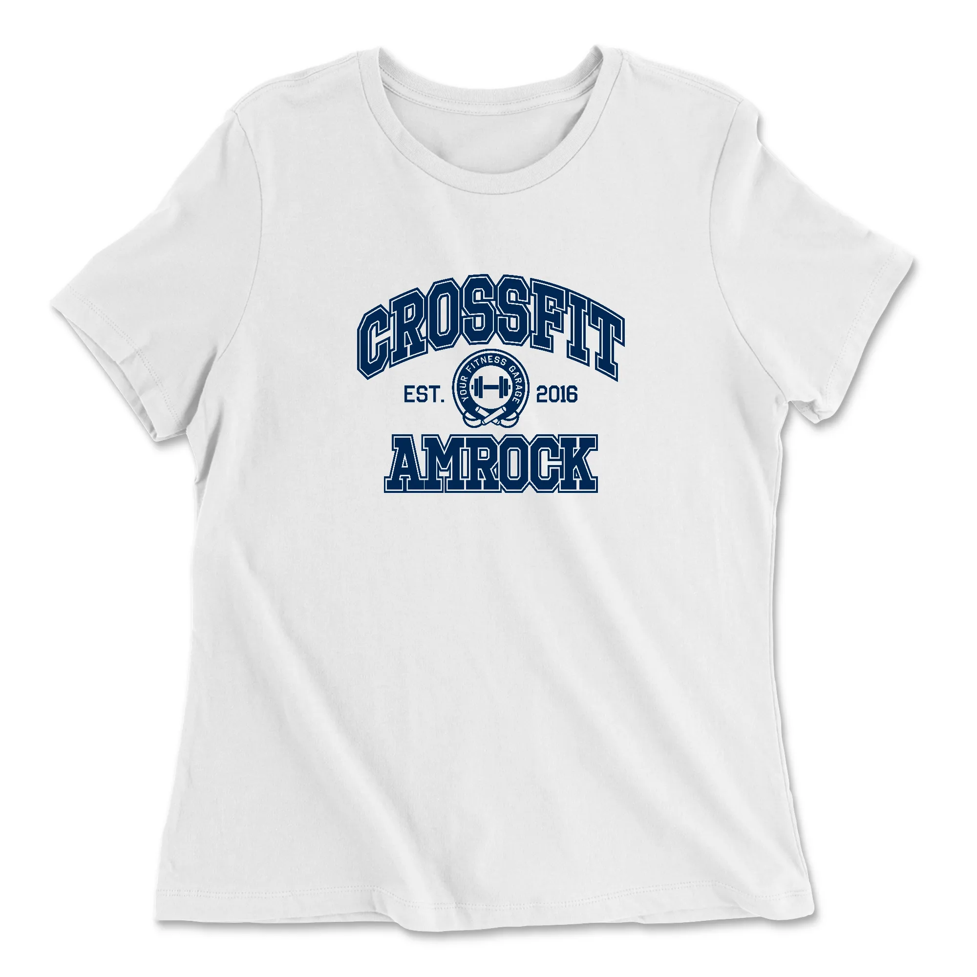 CrossFit AMROCK Collegiate Blue Womens - Relaxed Jersey T-Shirt