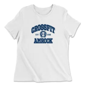 CrossFit AMROCK Collegiate Blue Womens - Relaxed Jersey T-Shirt