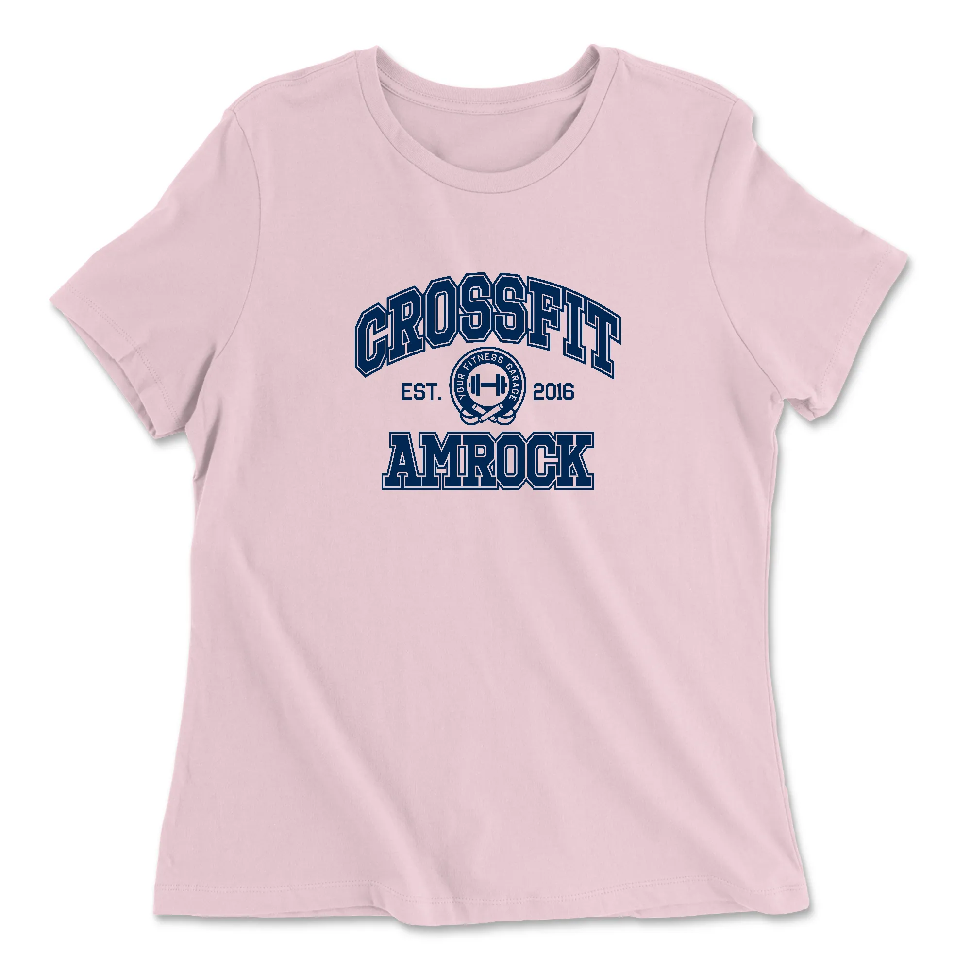CrossFit AMROCK Collegiate Blue Womens - Relaxed Jersey T-Shirt