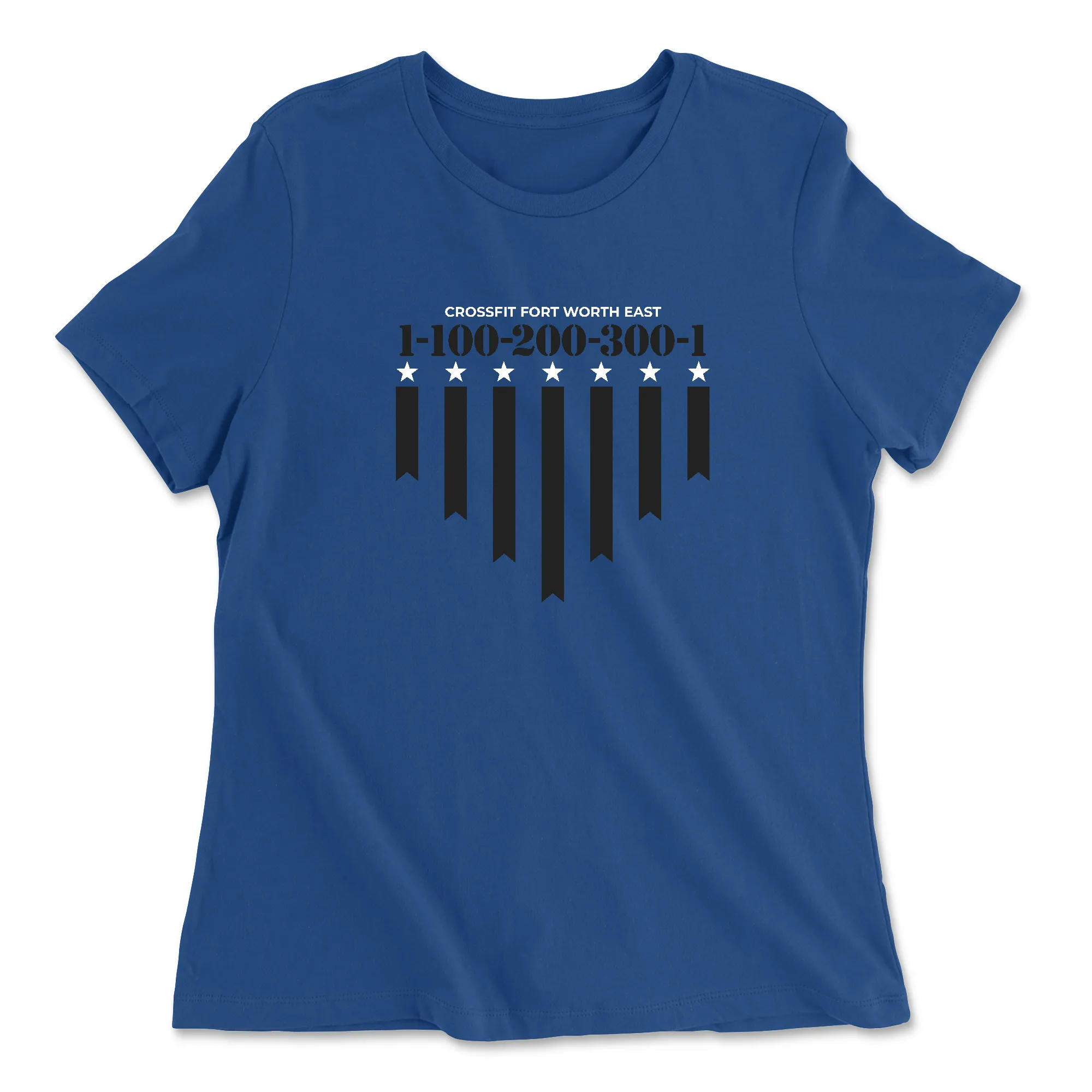 CrossFit Fort Worth East 1-100-200-300-1 Womens - Relaxed Jersey T-Shirt