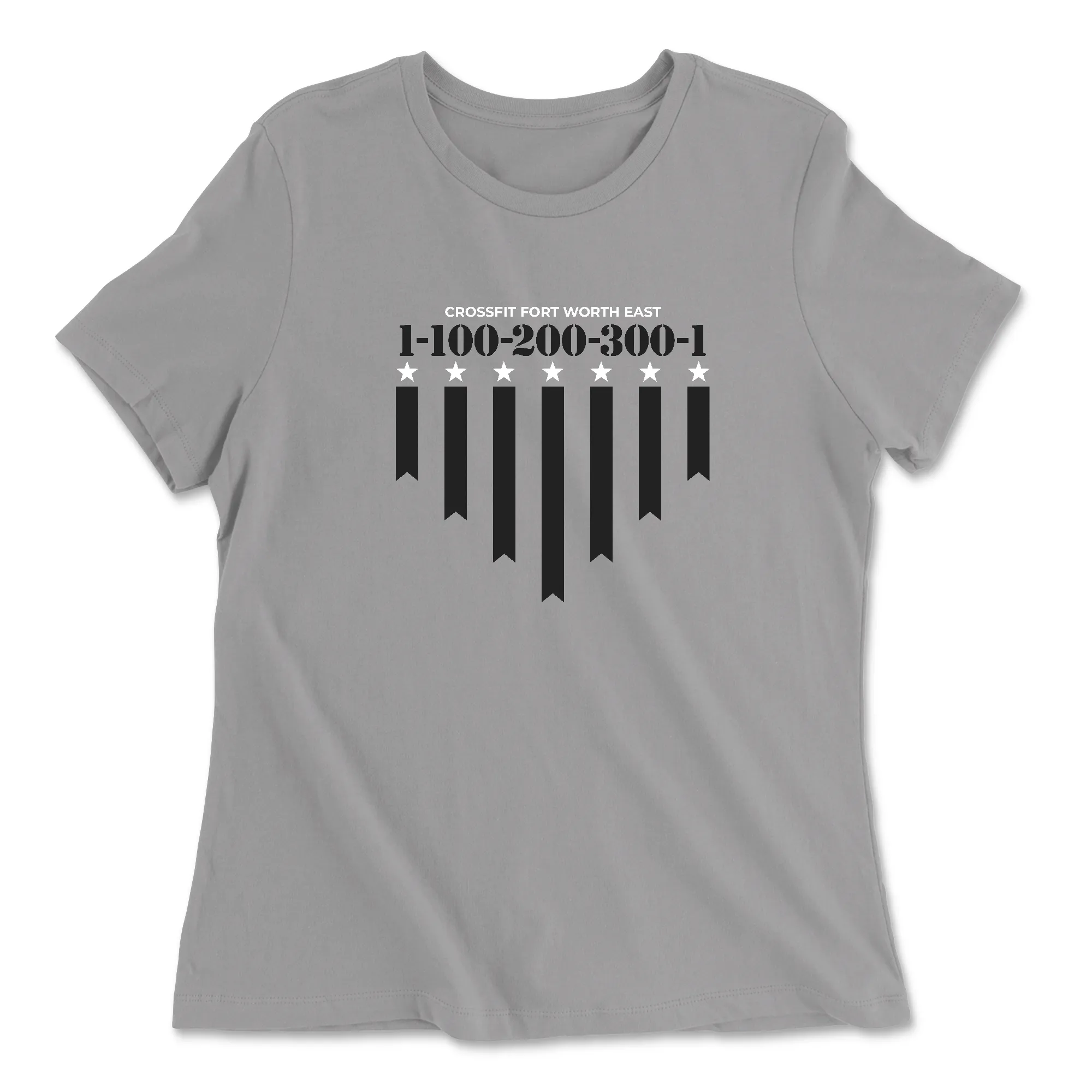 CrossFit Fort Worth East 1-100-200-300-1 Womens - Relaxed Jersey T-Shirt