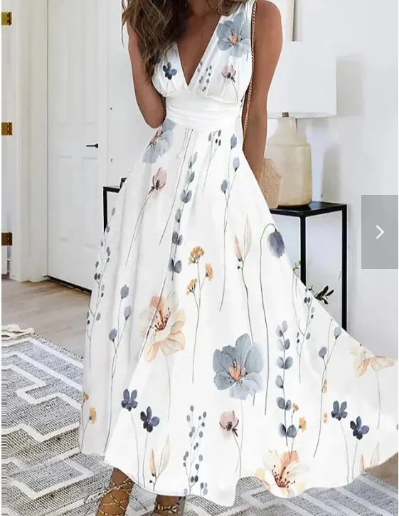 FashionSierra - 2024 Sexy Long Party Robe Casual Sundress Vestidos Boho Dress