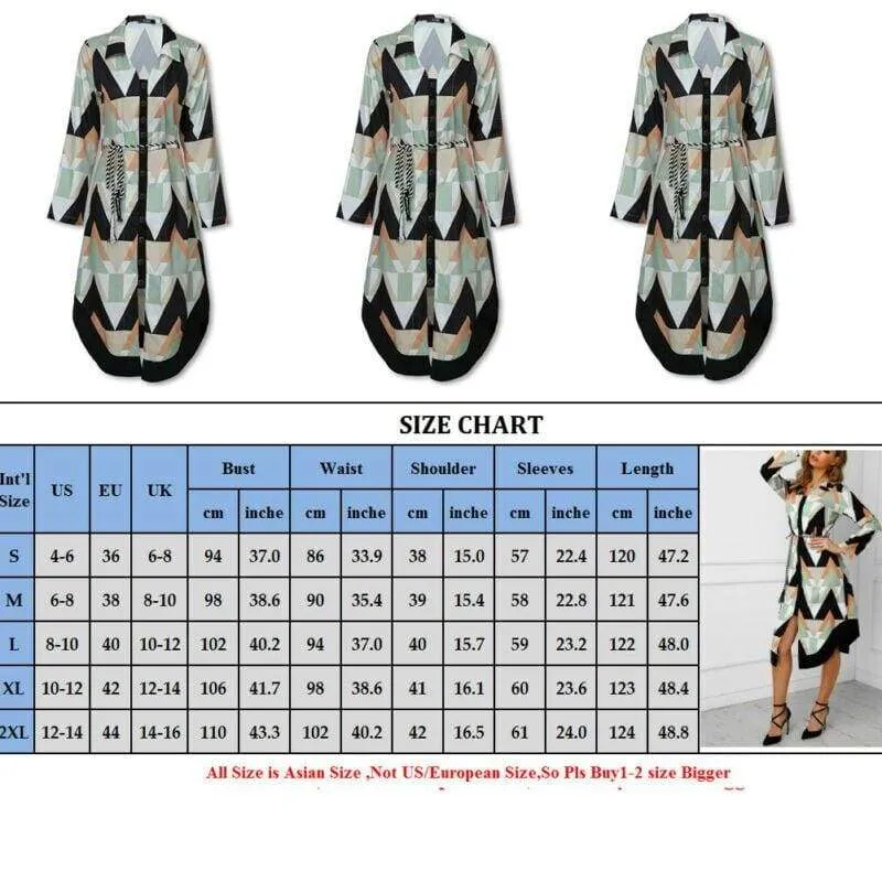 FashionSierra - Women Sexy Summer Dress Boho Long Sleeve V-neck Casual Tunic Midi Dress Evening Party Beach Dress Sundress