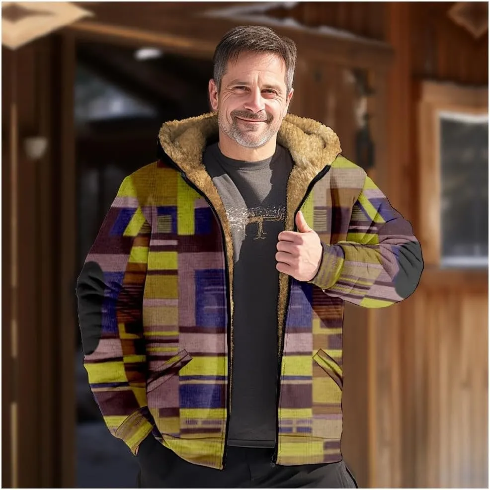 Gentle Casual Novelty Coats Long Sleeve Zipper Hooded Comfortable Fit Coat Outerwear Coats for Men