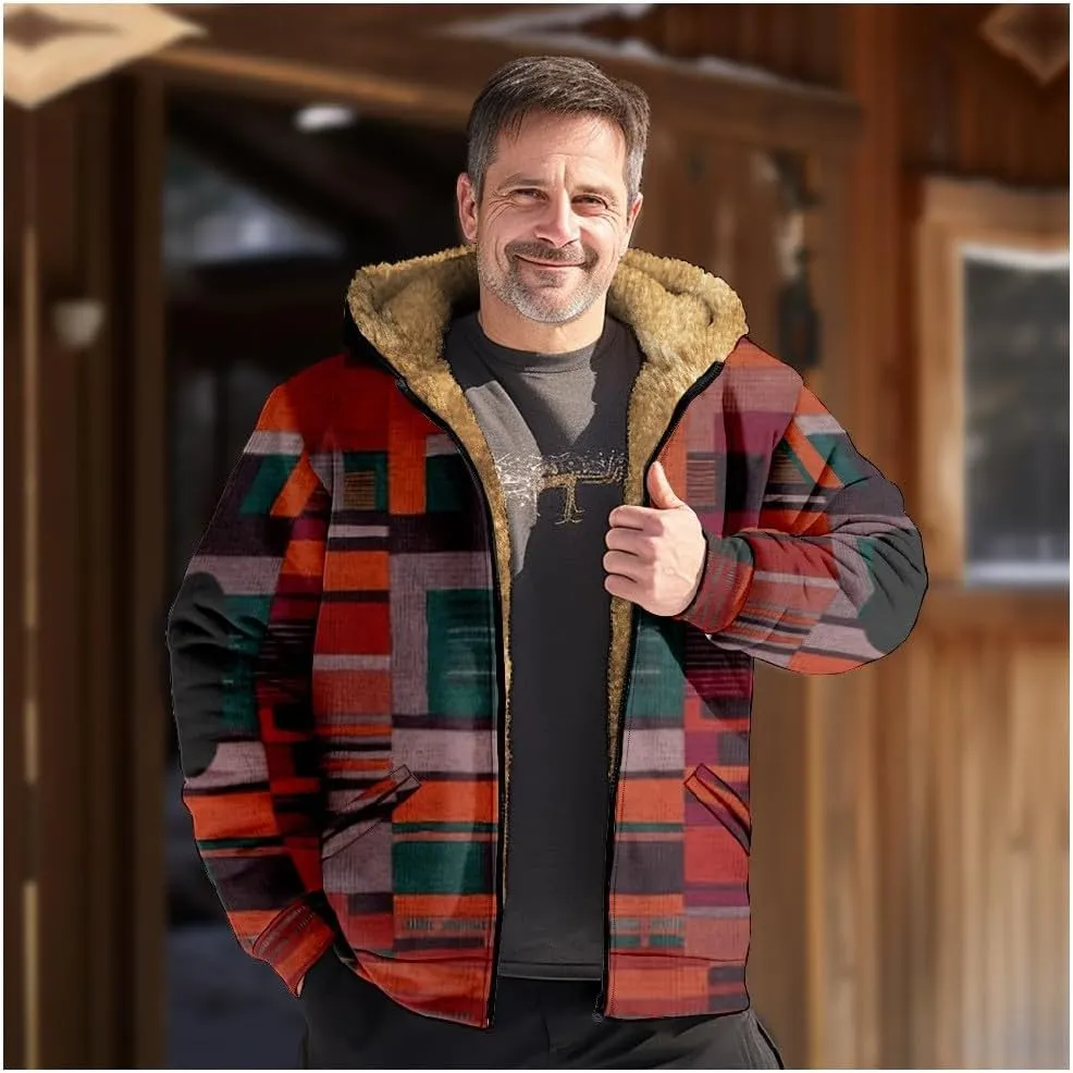 Gentle Casual Novelty Coats Long Sleeve Zipper Hooded Comfortable Fit Coat Outerwear Coats for Men