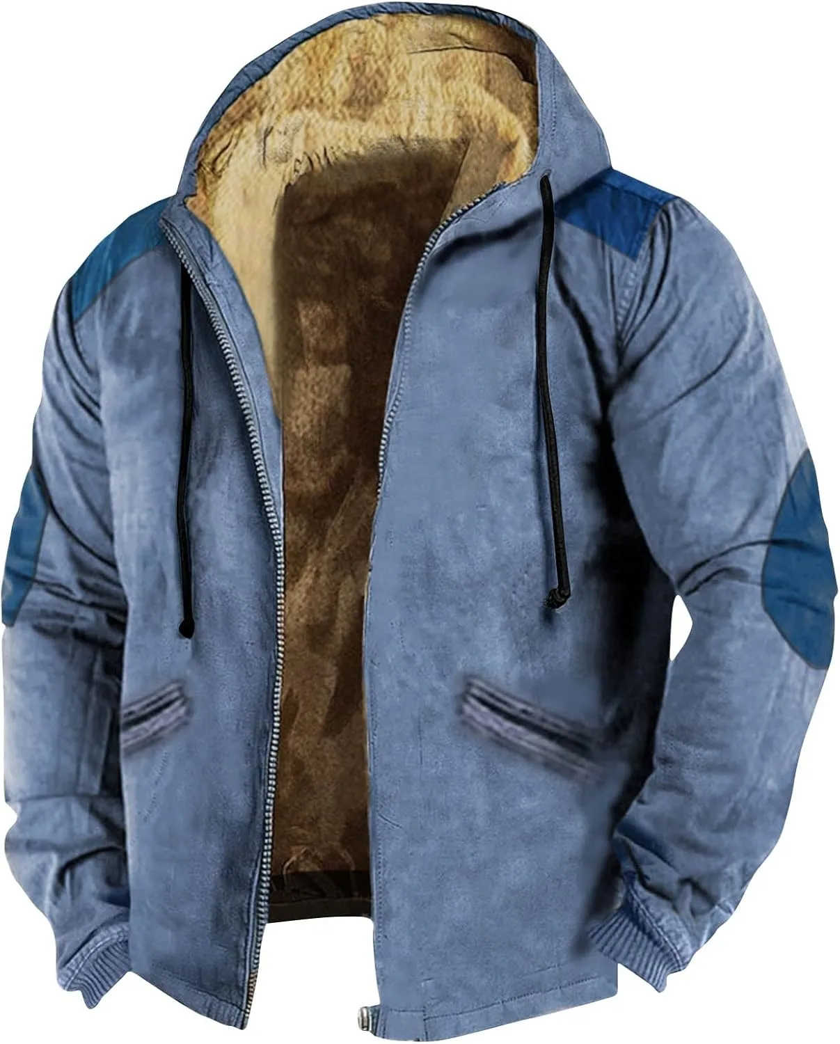 Gentle Fashion Outdoor Jacket Long Sleeve Zipper Hooded Comfortable Fit Coat Cycling Jackets for Men