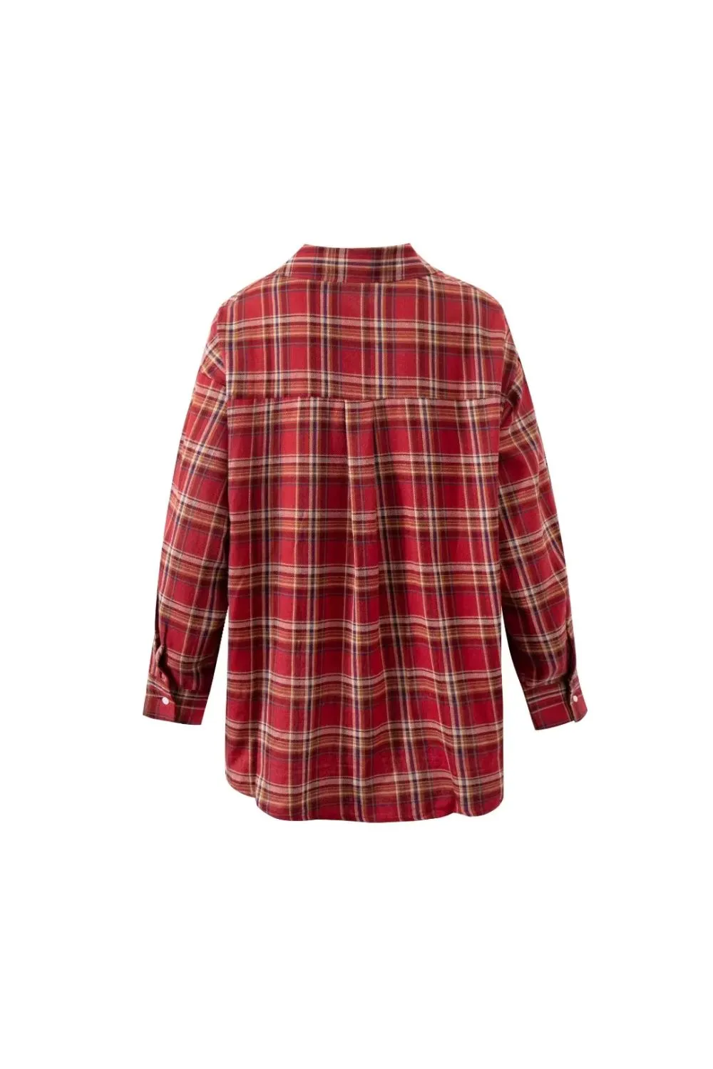 ‘Lauren’ Casual Collar Plaid Shirt