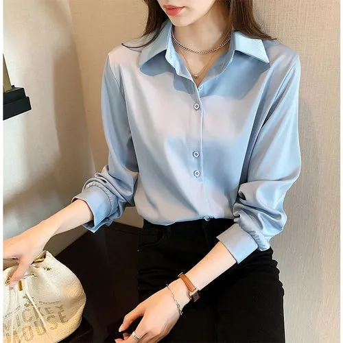 Lily – Casual Long Sleeve Chiffon Blouse