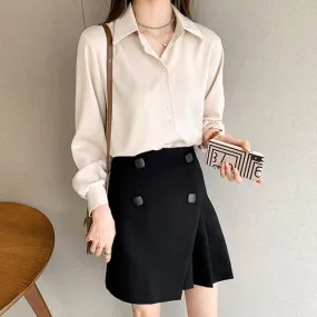 Lily – Casual Long Sleeve Chiffon Blouse