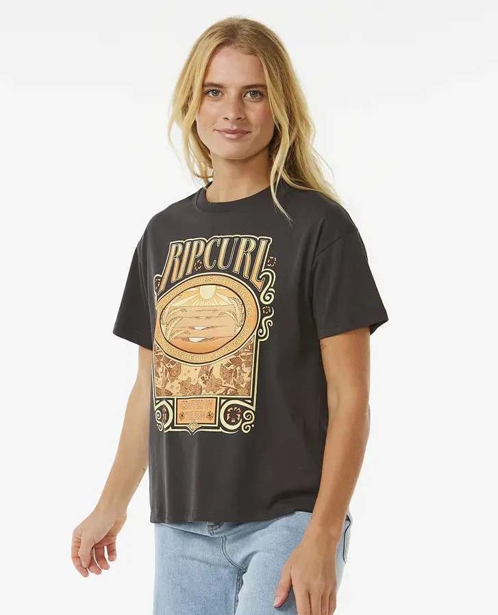 Long Days Relaxed T-Shirt in Washed Black
