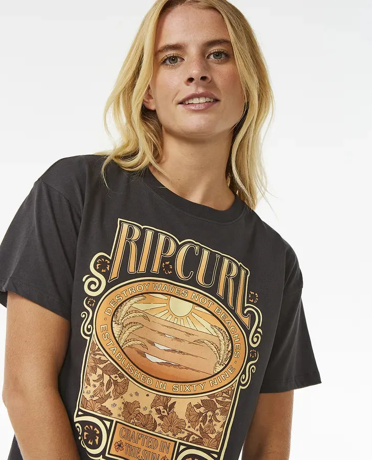 Long Days Relaxed T-Shirt in Washed Black