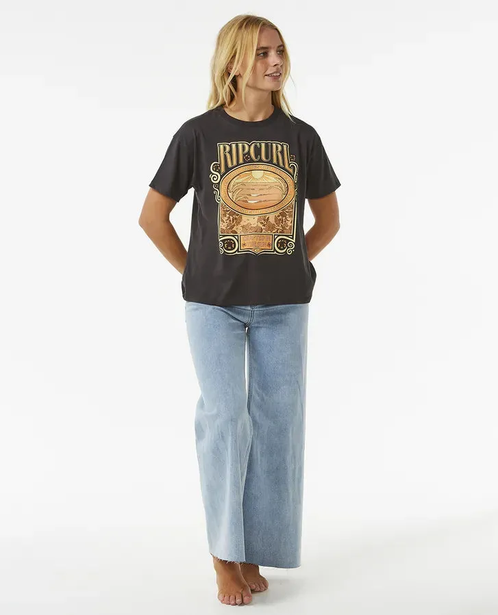 Long Days Relaxed T-Shirt in Washed Black