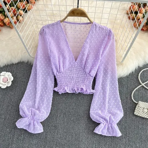 Long Sleeve Crop Top