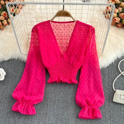 Long Sleeve Crop Top