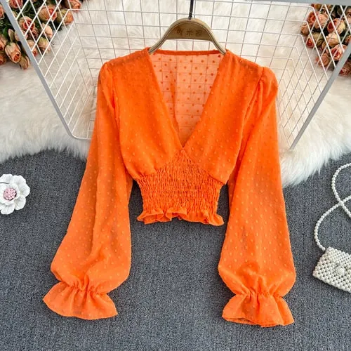 Long Sleeve Crop Top