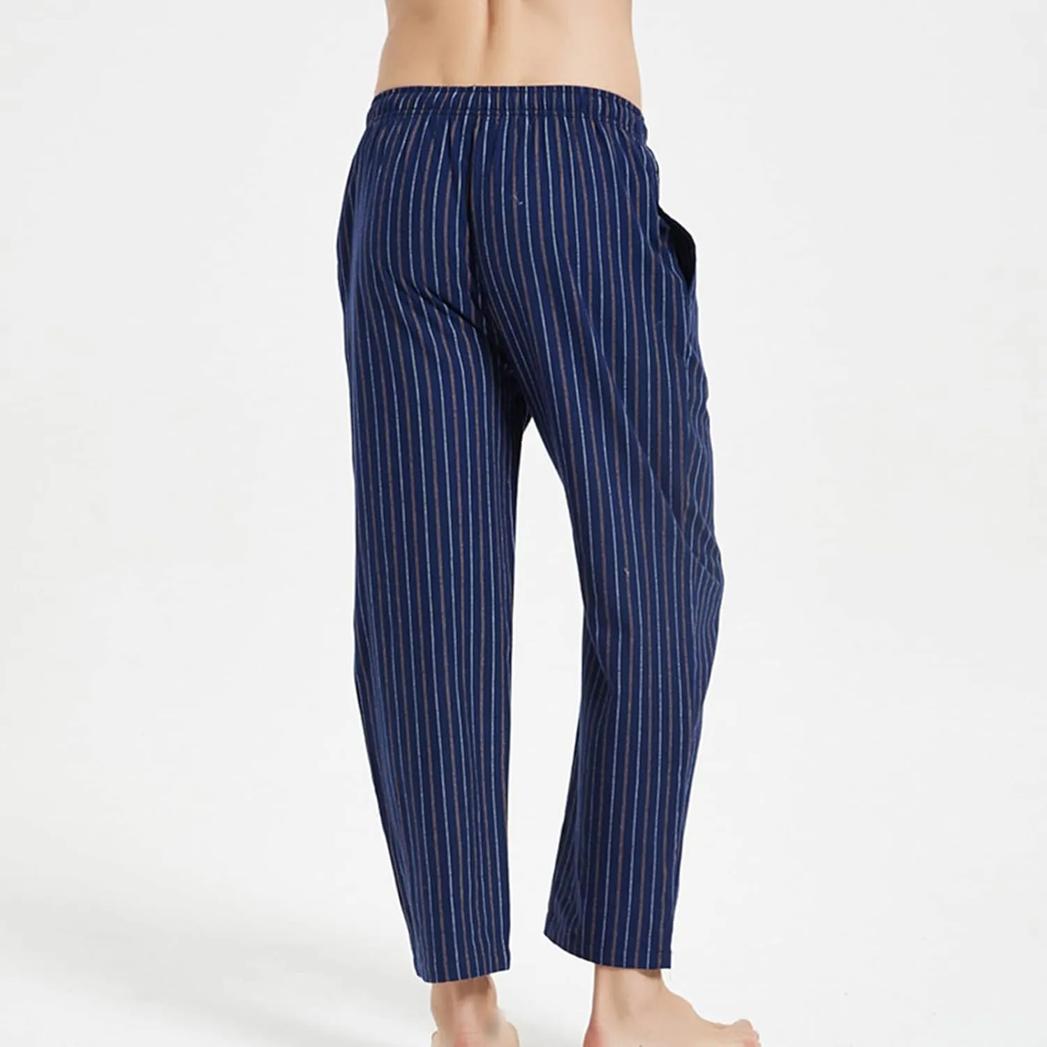 Men's Comfy Soft Plaid Comfy Sleep Lounge Pants Pajama Pants Fleece Drawstring Pj Bottoms with Pockets