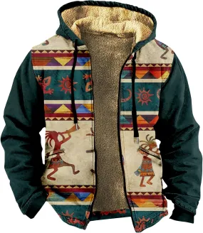 Men's Fashion Novelty Sweatshirts Long Sleeve Zipper Hooded Comfortable Coat Jacket for Men
