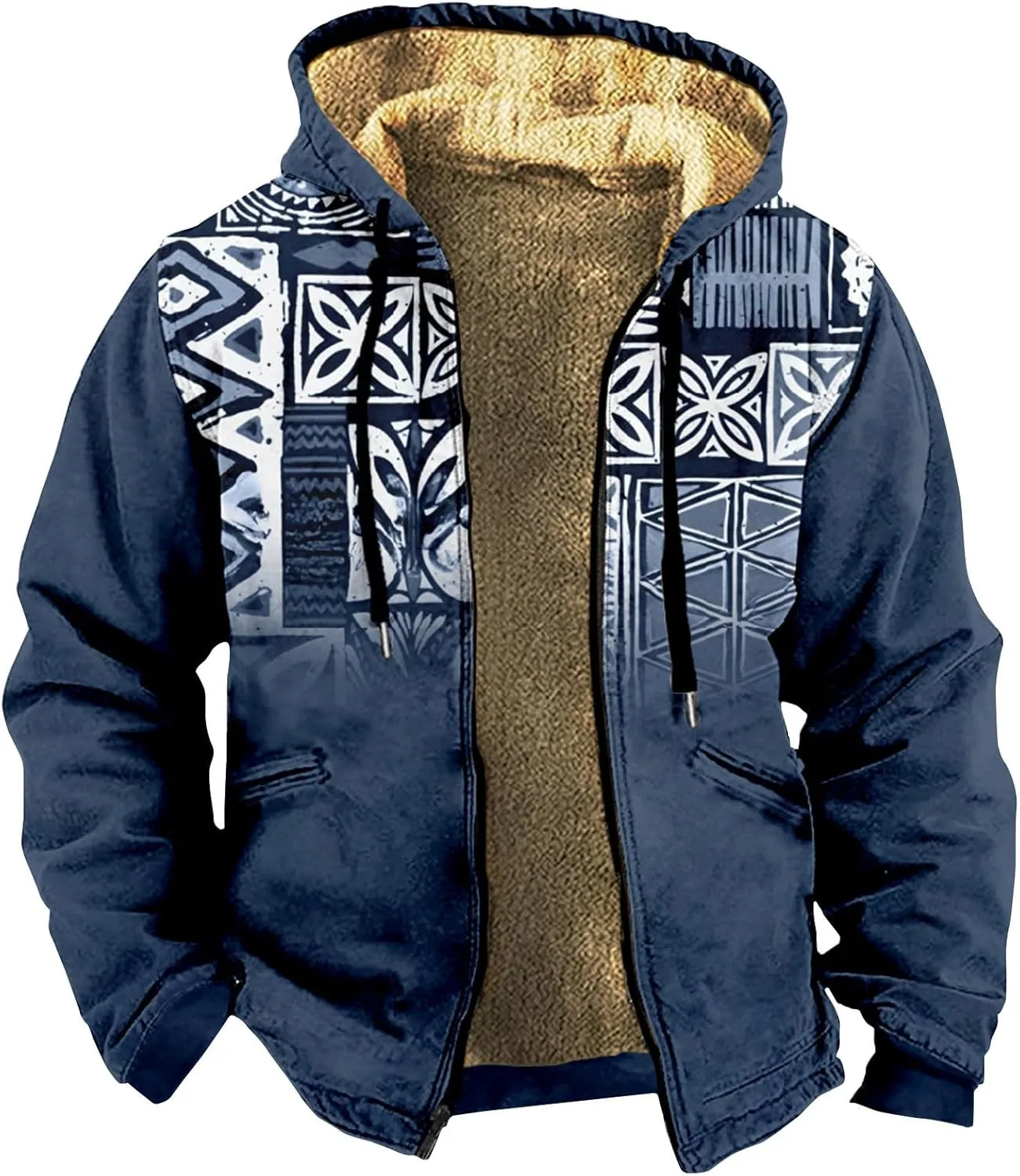 Mens Lightweight Jacket Coats Long Sleeve Zipper Hooded Comfortable Coat Novelty Sweatshirts for Men