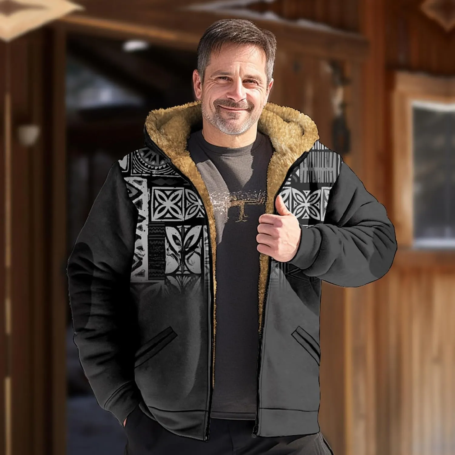 Mens Lightweight Jacket Coats Long Sleeve Zipper Hooded Comfortable Coat Novelty Sweatshirts for Men