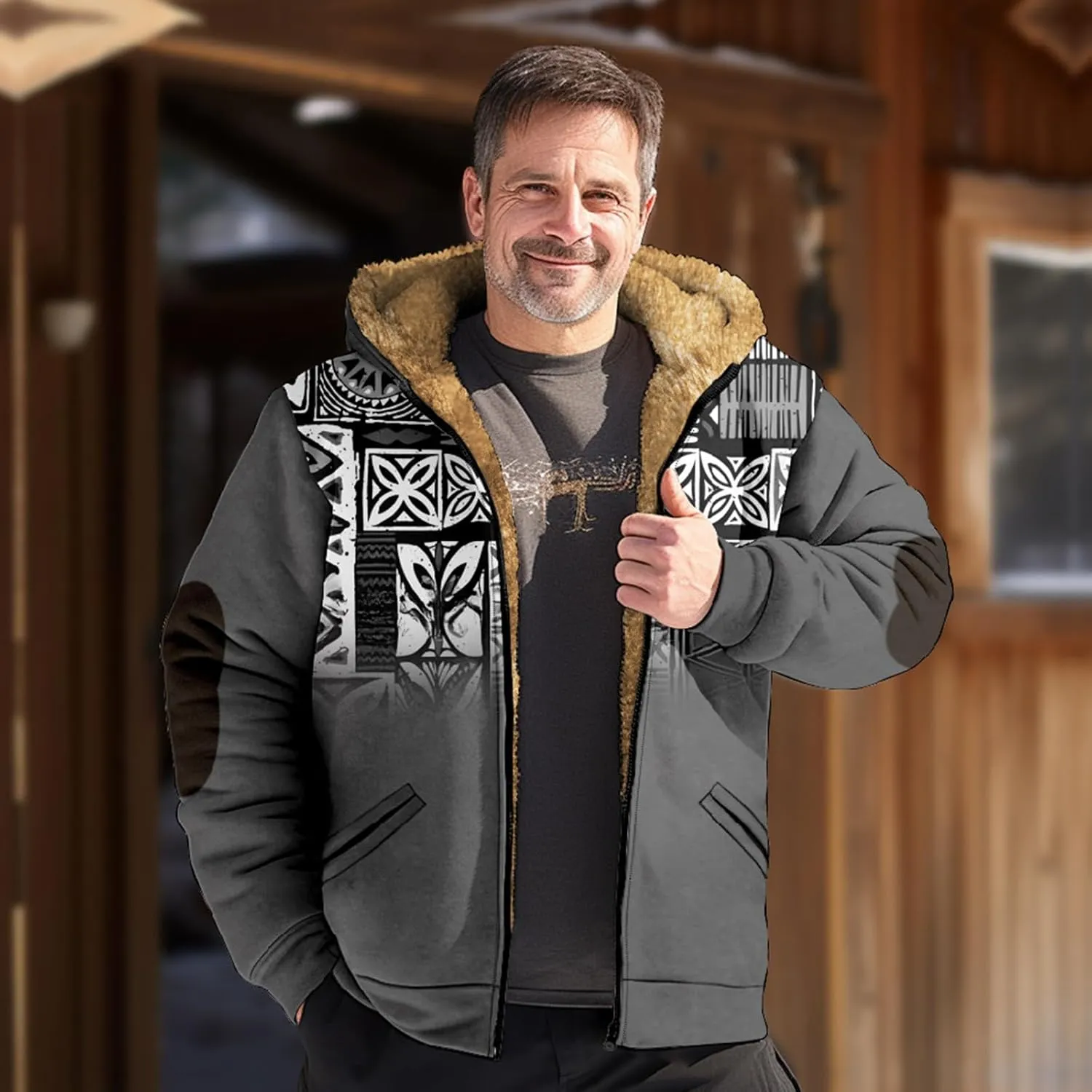 Mens Lightweight Jacket Coats Long Sleeve Zipper Hooded Comfortable Coat Novelty Sweatshirts for Men
