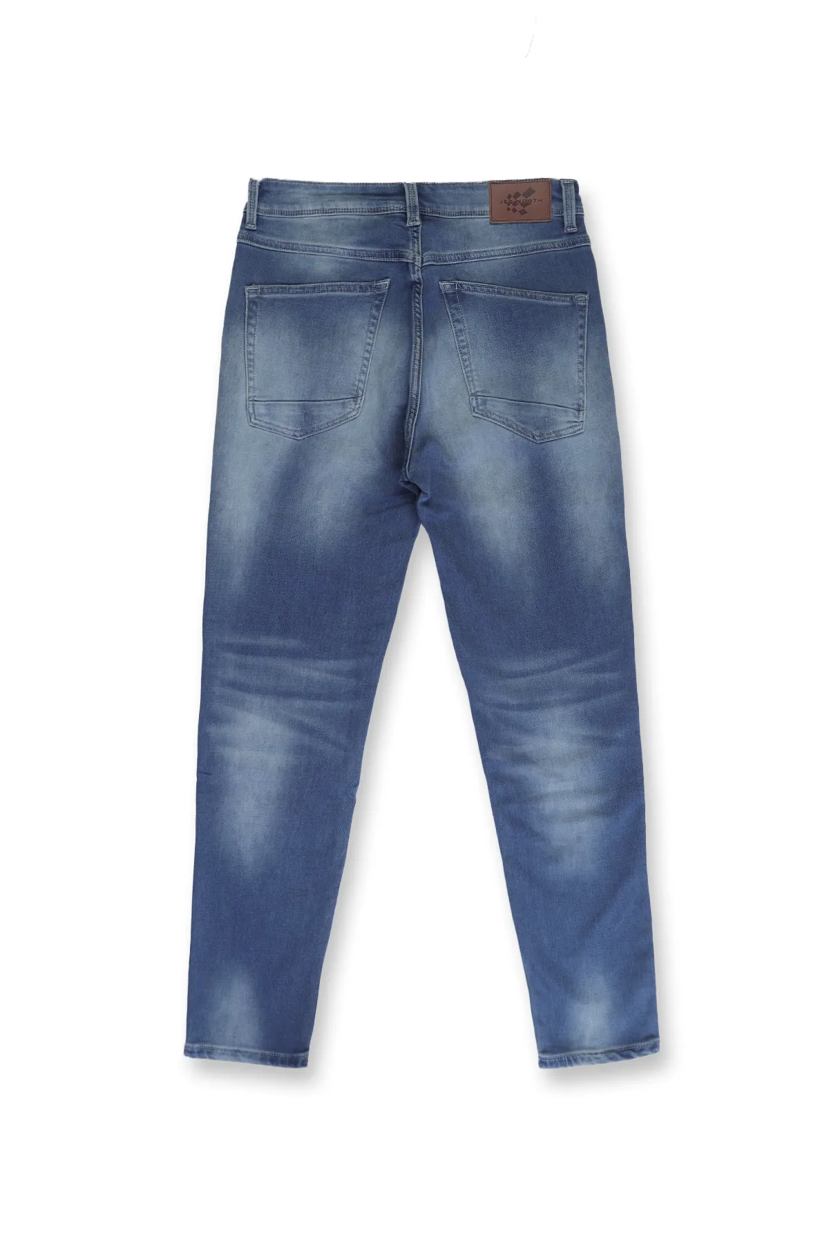 Men's Premium Fitted Stretchy Jeans - Faded Dark Blue