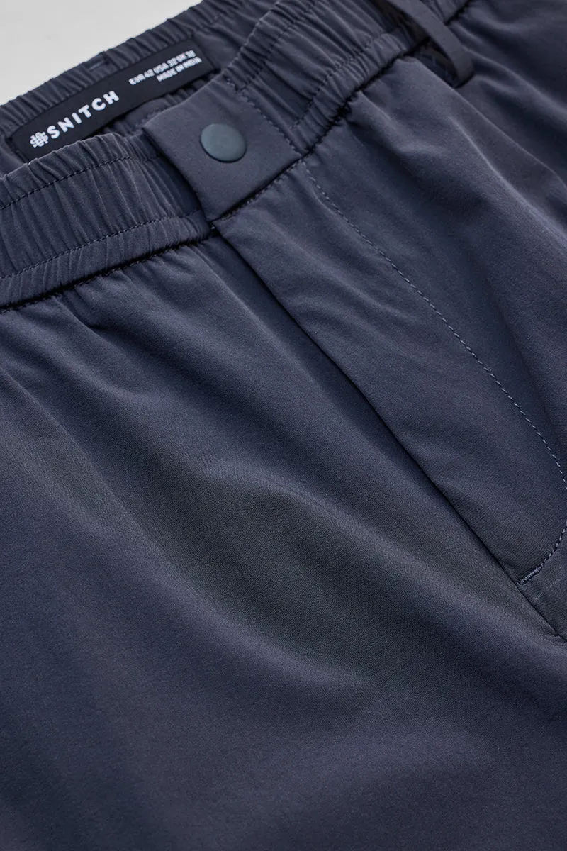 Navy Regular Fit Stretch Chinos