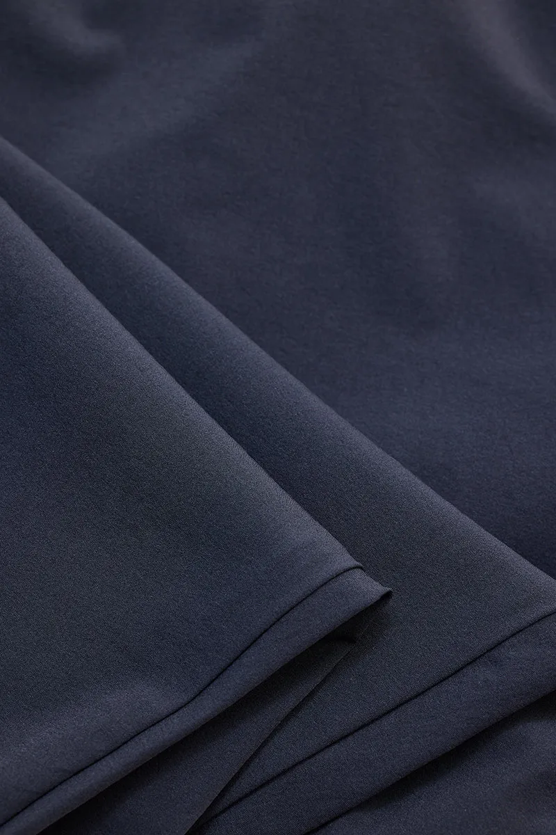 Navy Regular Fit Stretch Chinos