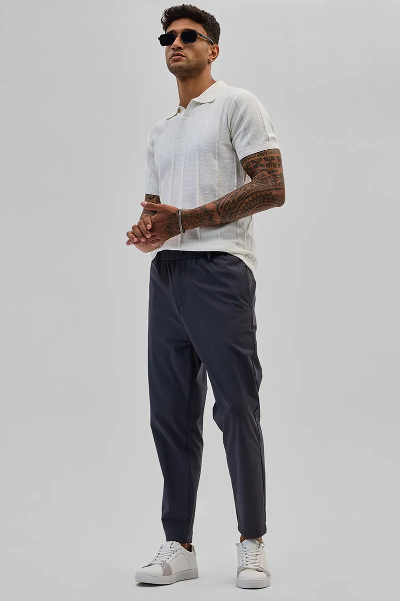Navy Regular Fit Stretch Chinos