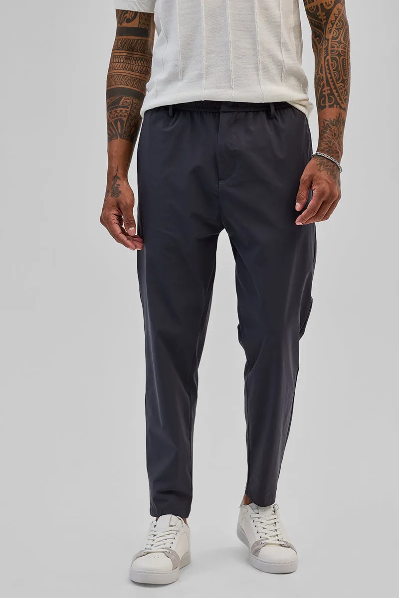 Navy Regular Fit Stretch Chinos
