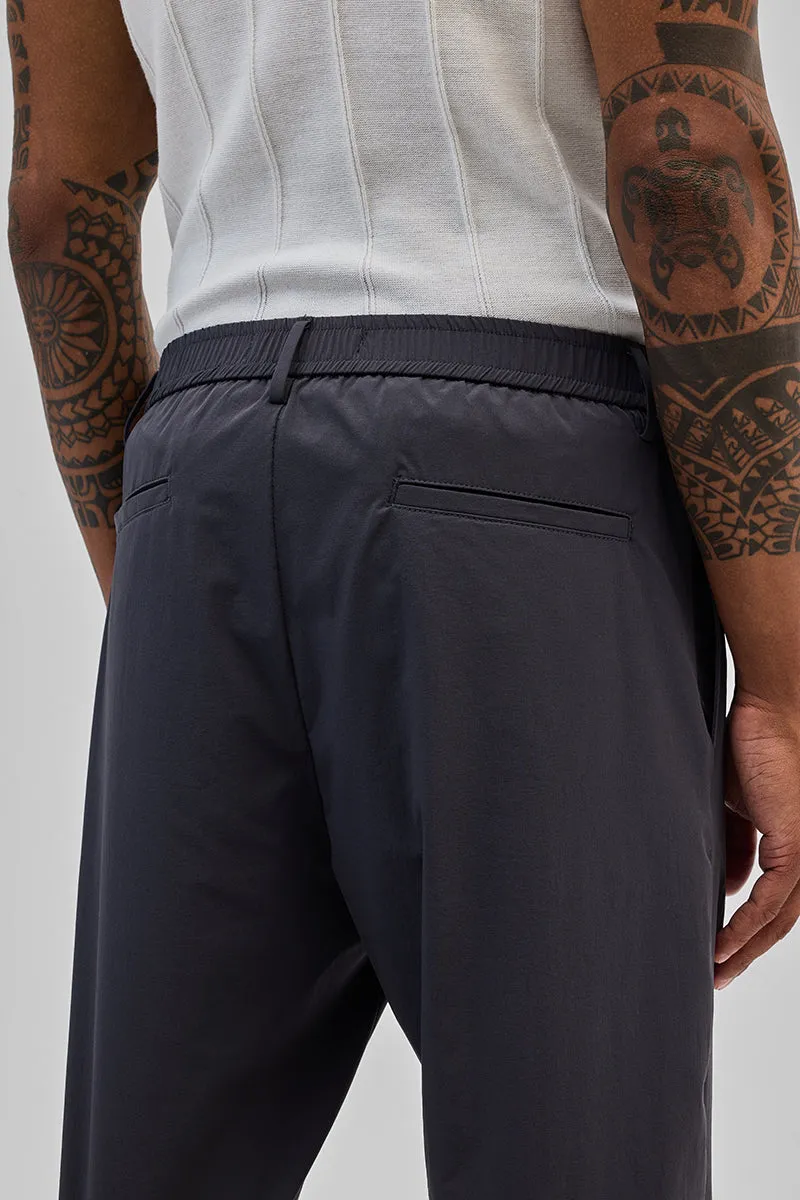 Navy Regular Fit Stretch Chinos