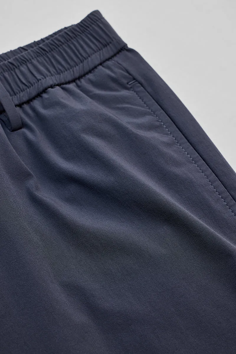Navy Regular Fit Stretch Chinos