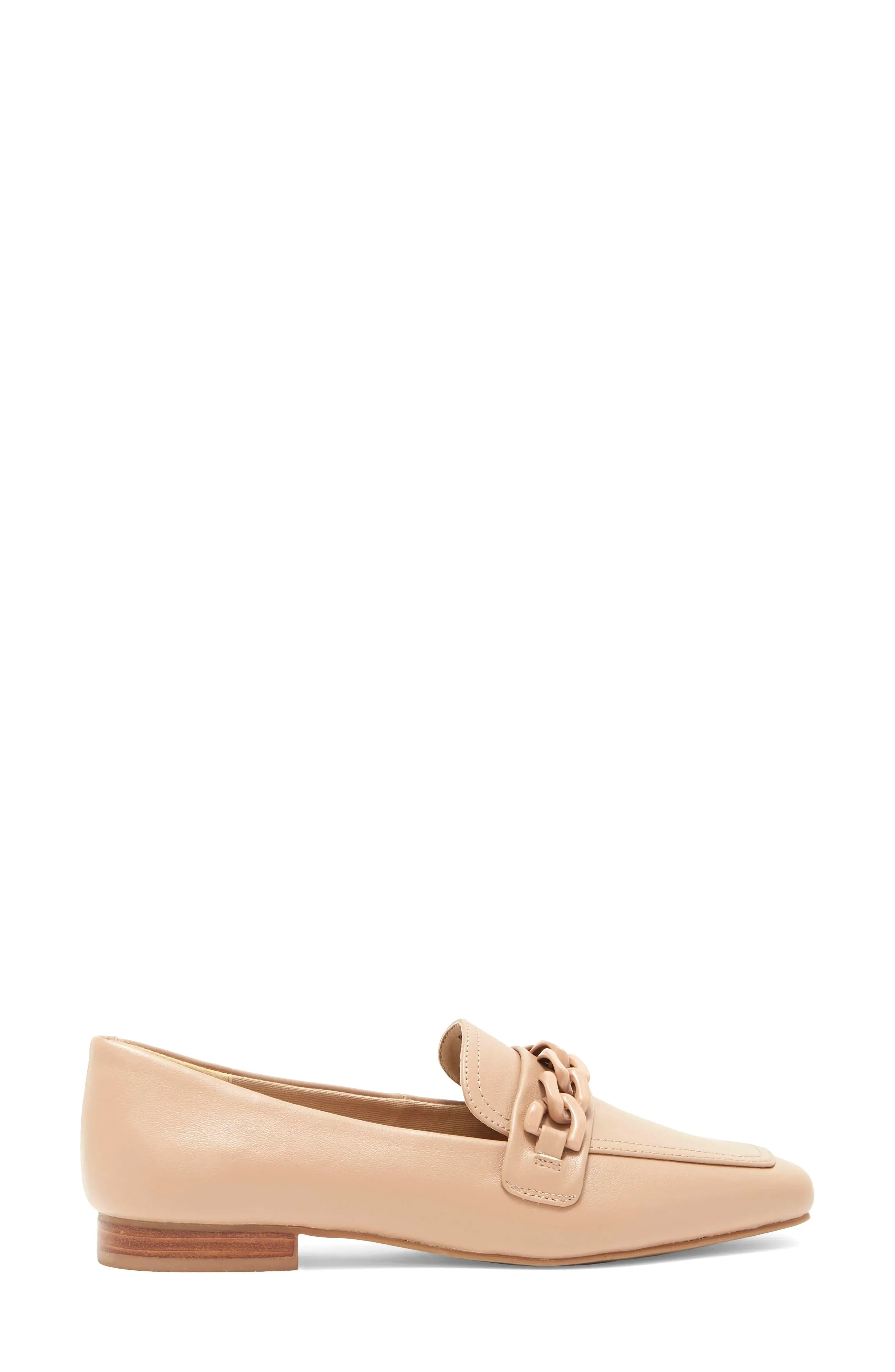 Steve Madden Rilynn Tan Leather Fashion SLip On Chained Pointed Toe Loafer Shoes