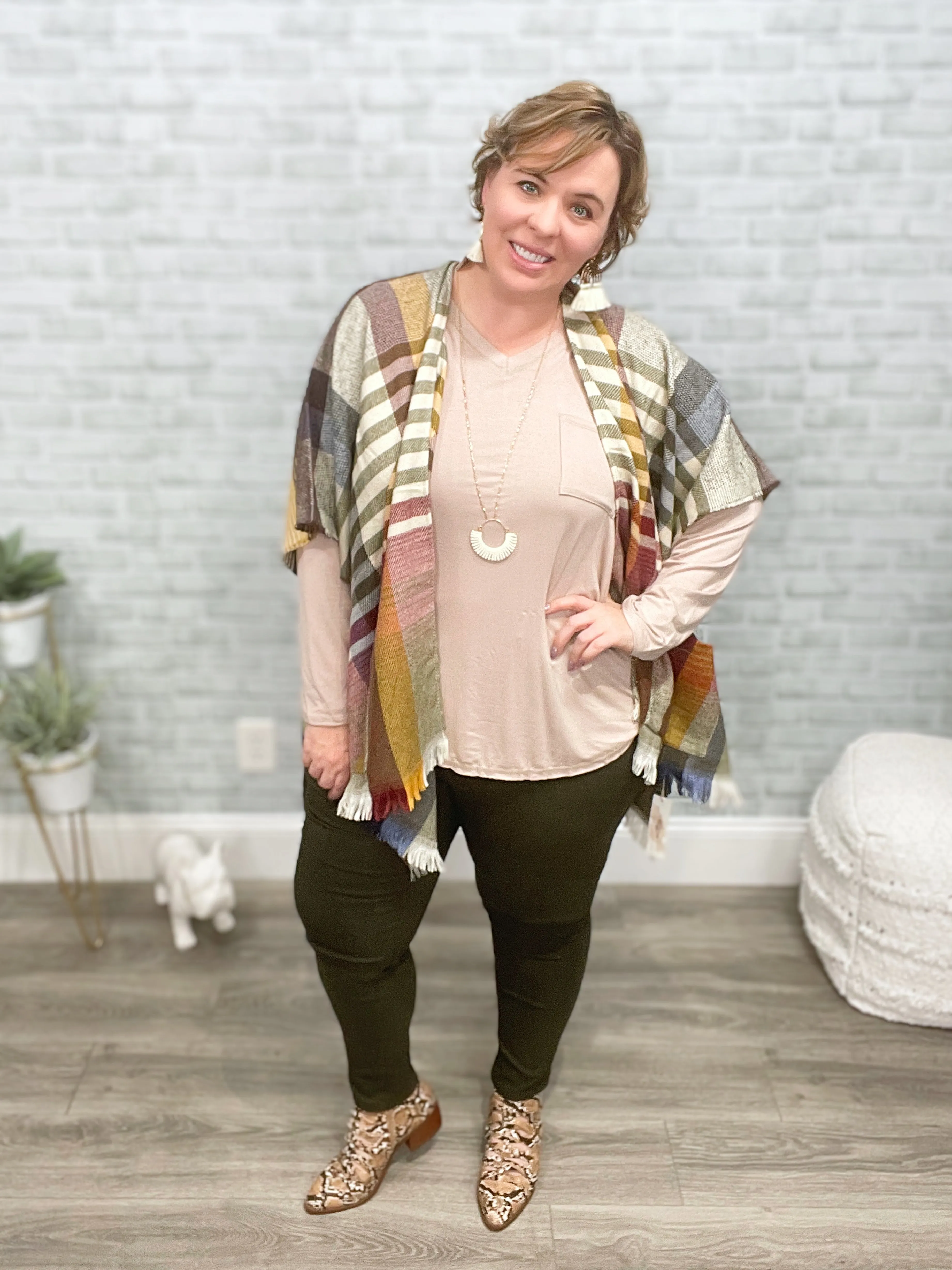 Stretchy Dark Olive Skinnies - Skinny Jeans
