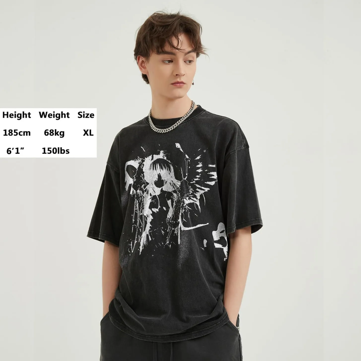 T-Shirt Streetwear Aesthetic Graphic Eyes Relaxed Tee Shirt Men Unisex