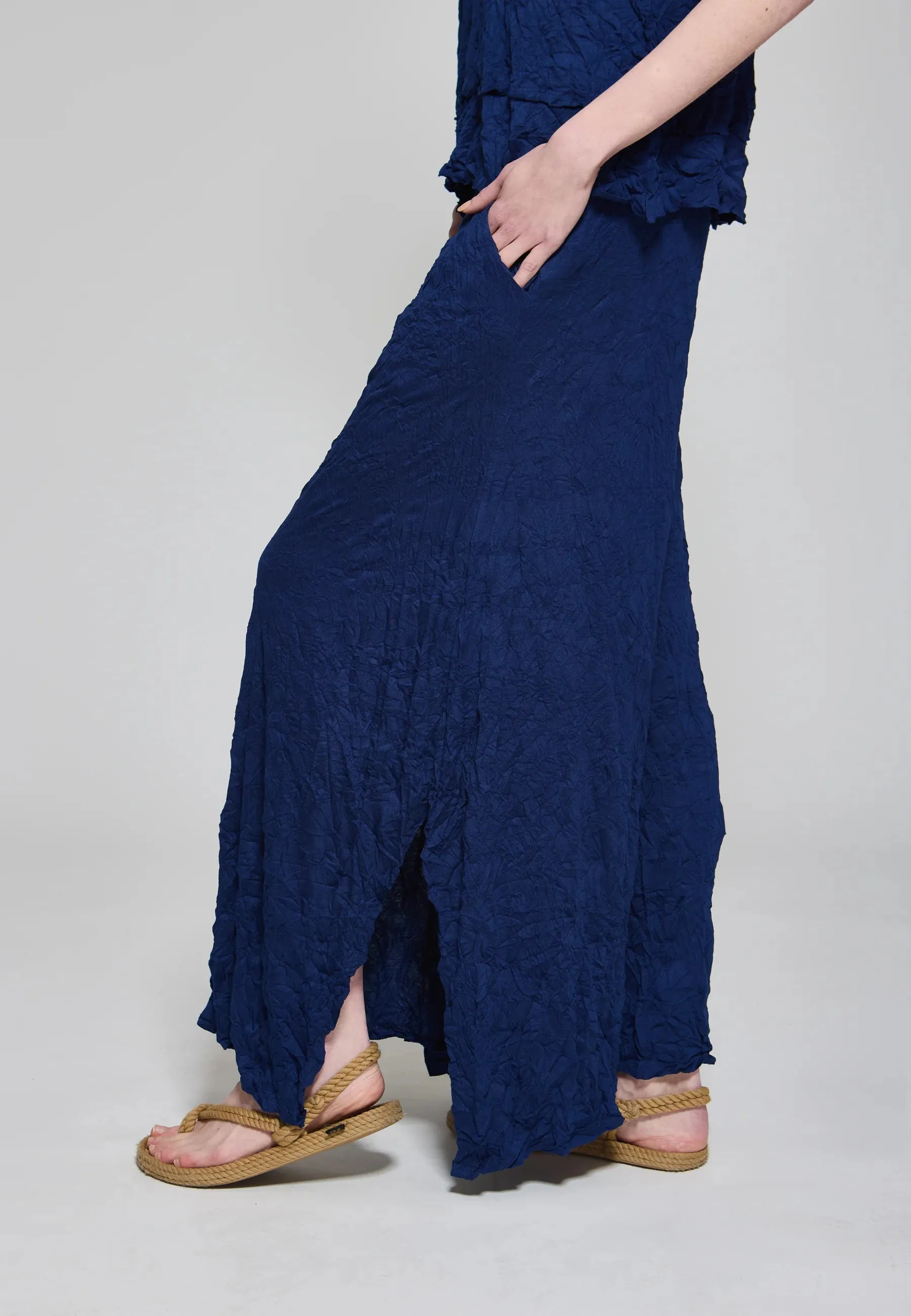 TALORA – Wrinkled Jersey Pants