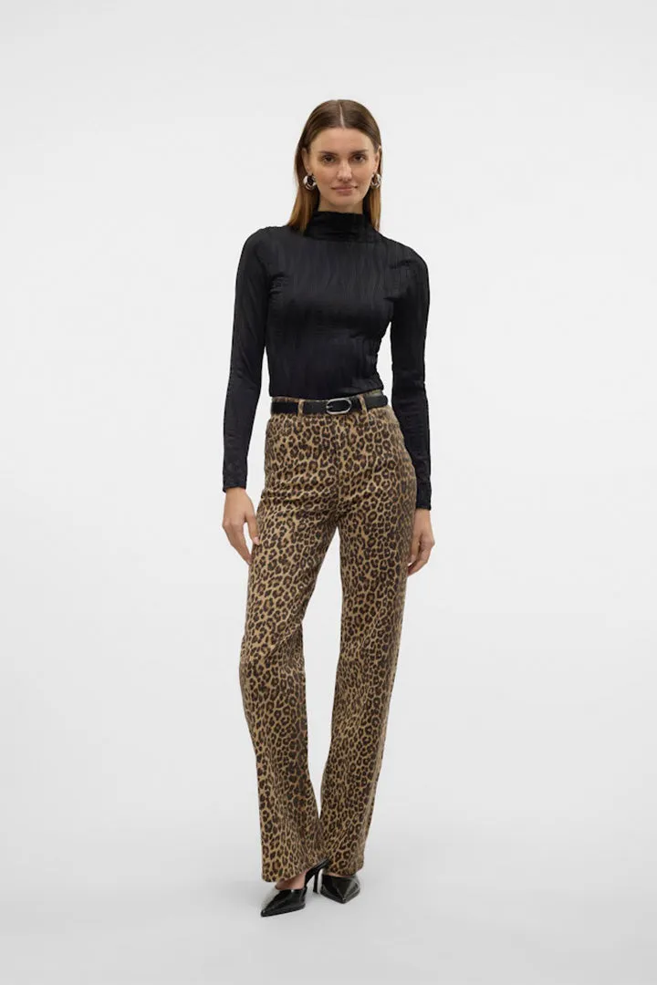 Tessa HighRise Wide Stretch Leo Jeans