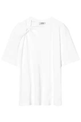 Twist-neck T-shirt
