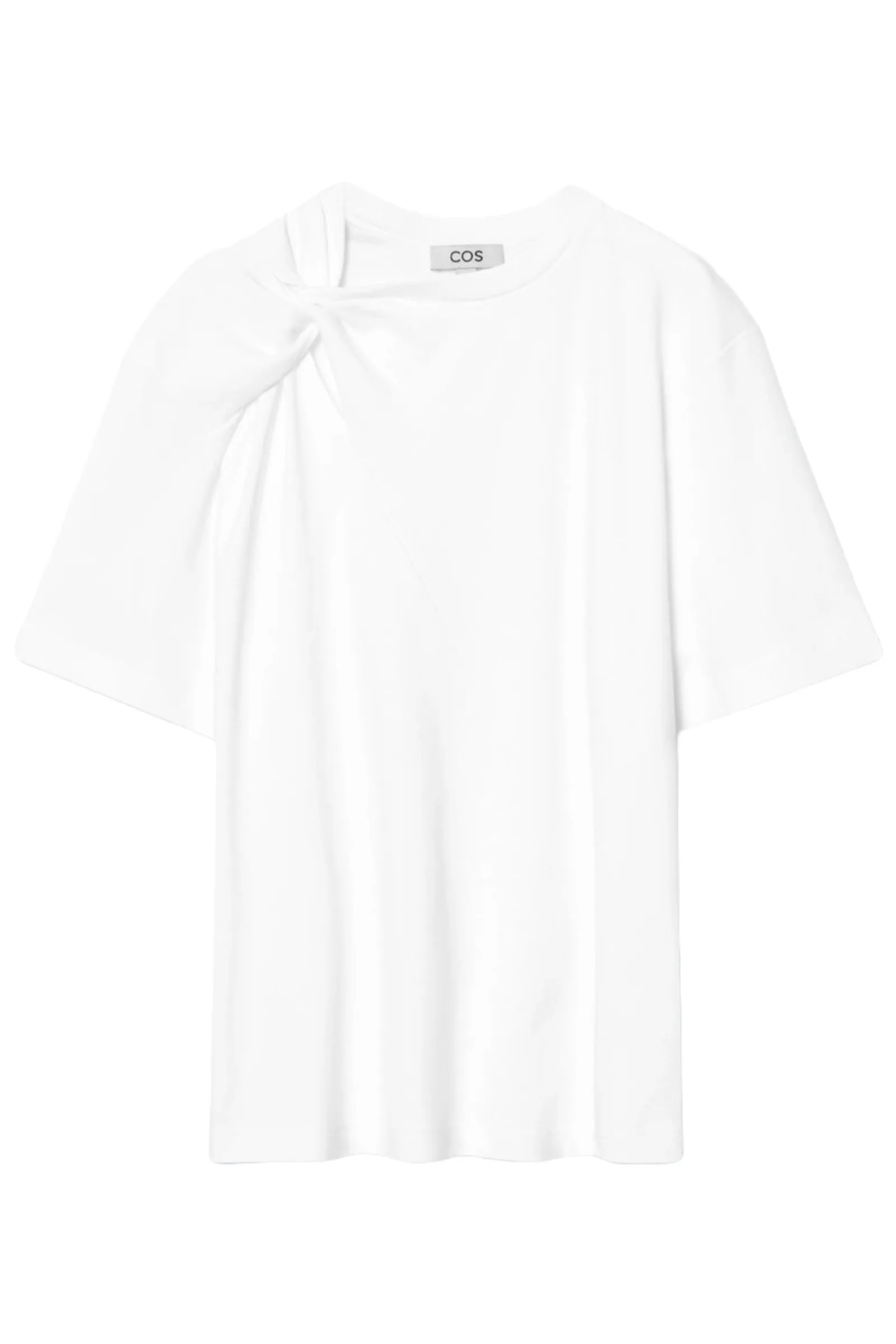 Twist-neck T-shirt