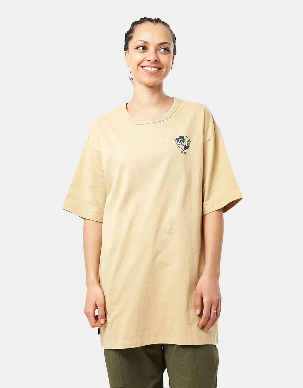 Vans Off The Wall Drop V DNA T-Shirt - Taos Taupe