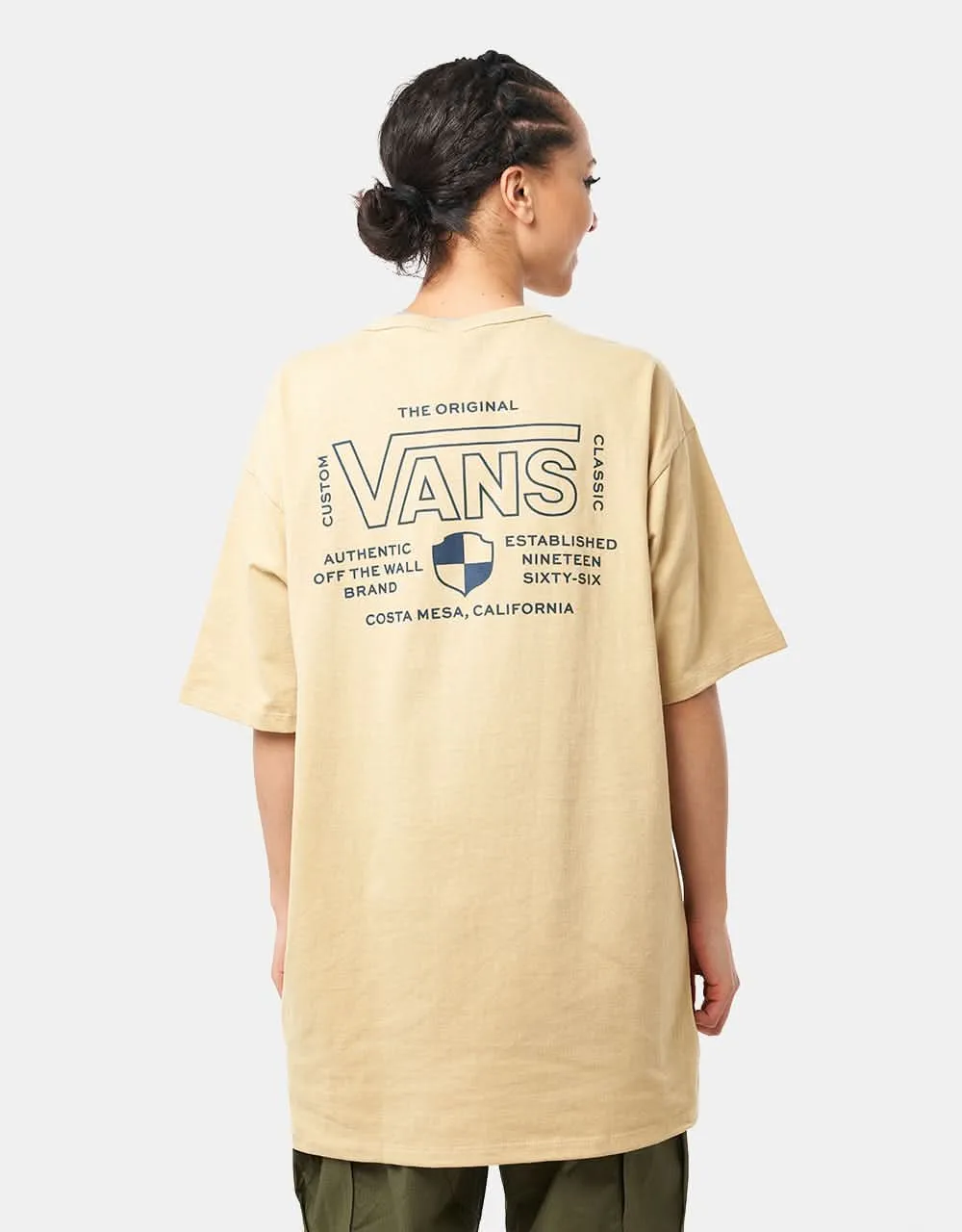 Vans Off The Wall Drop V DNA T-Shirt - Taos Taupe
