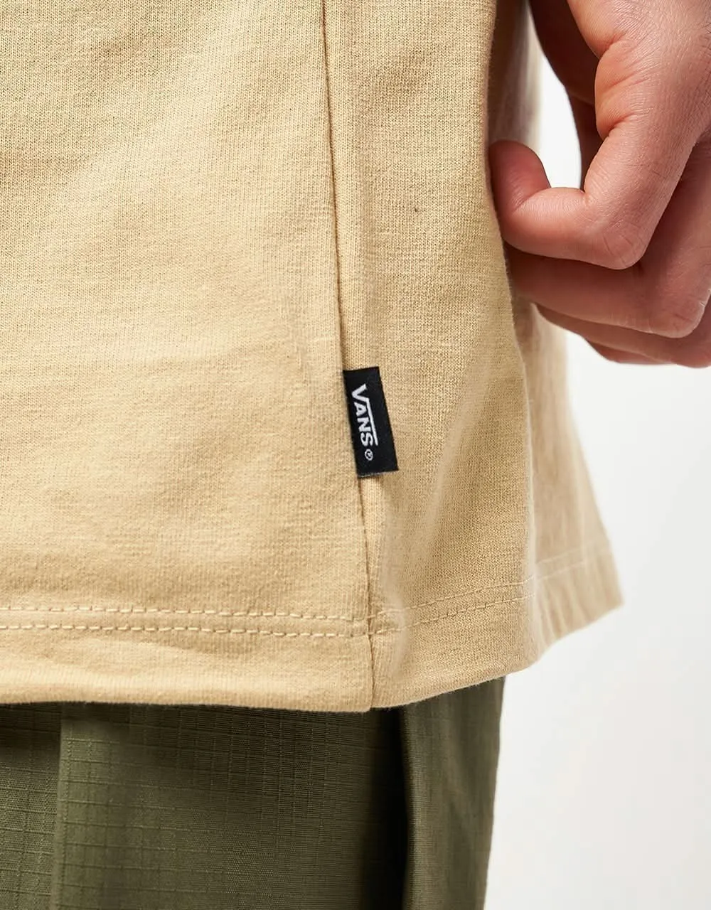 Vans Off The Wall Drop V DNA T-Shirt - Taos Taupe