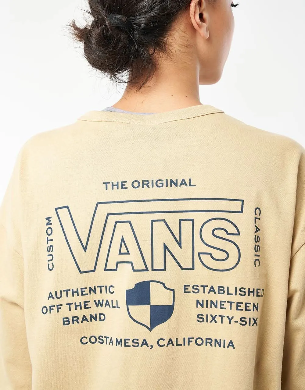 Vans Off The Wall Drop V DNA T-Shirt - Taos Taupe