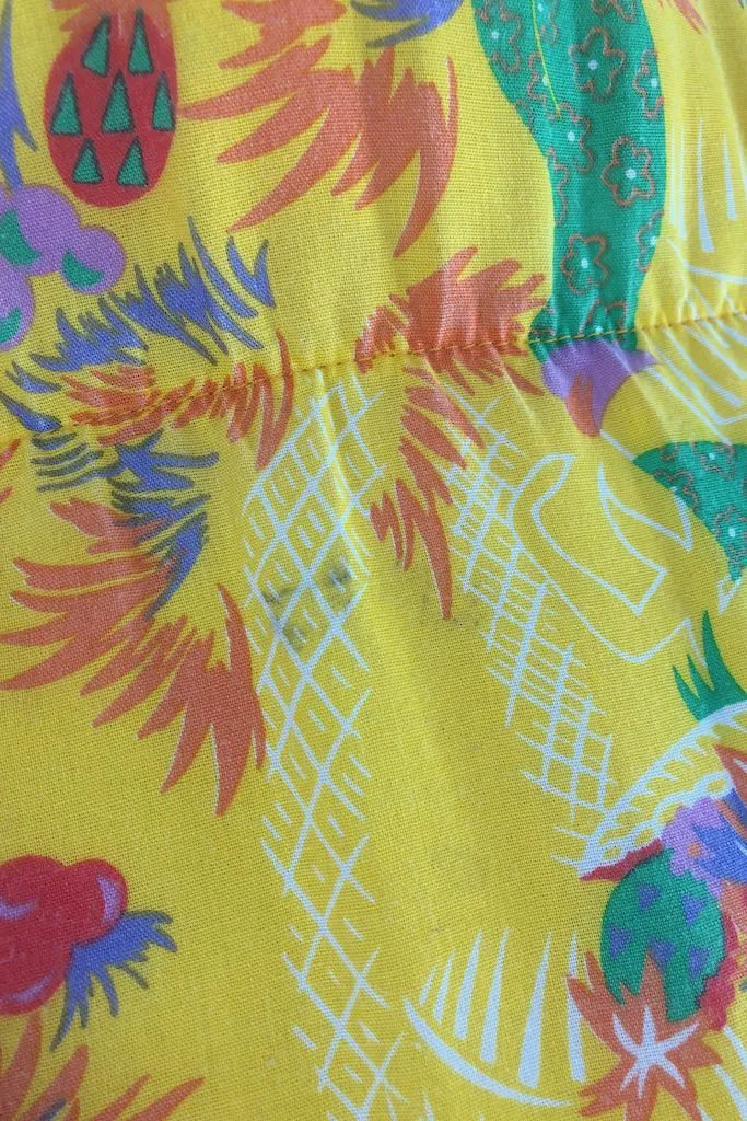 Vintage Tropical Print Sundress