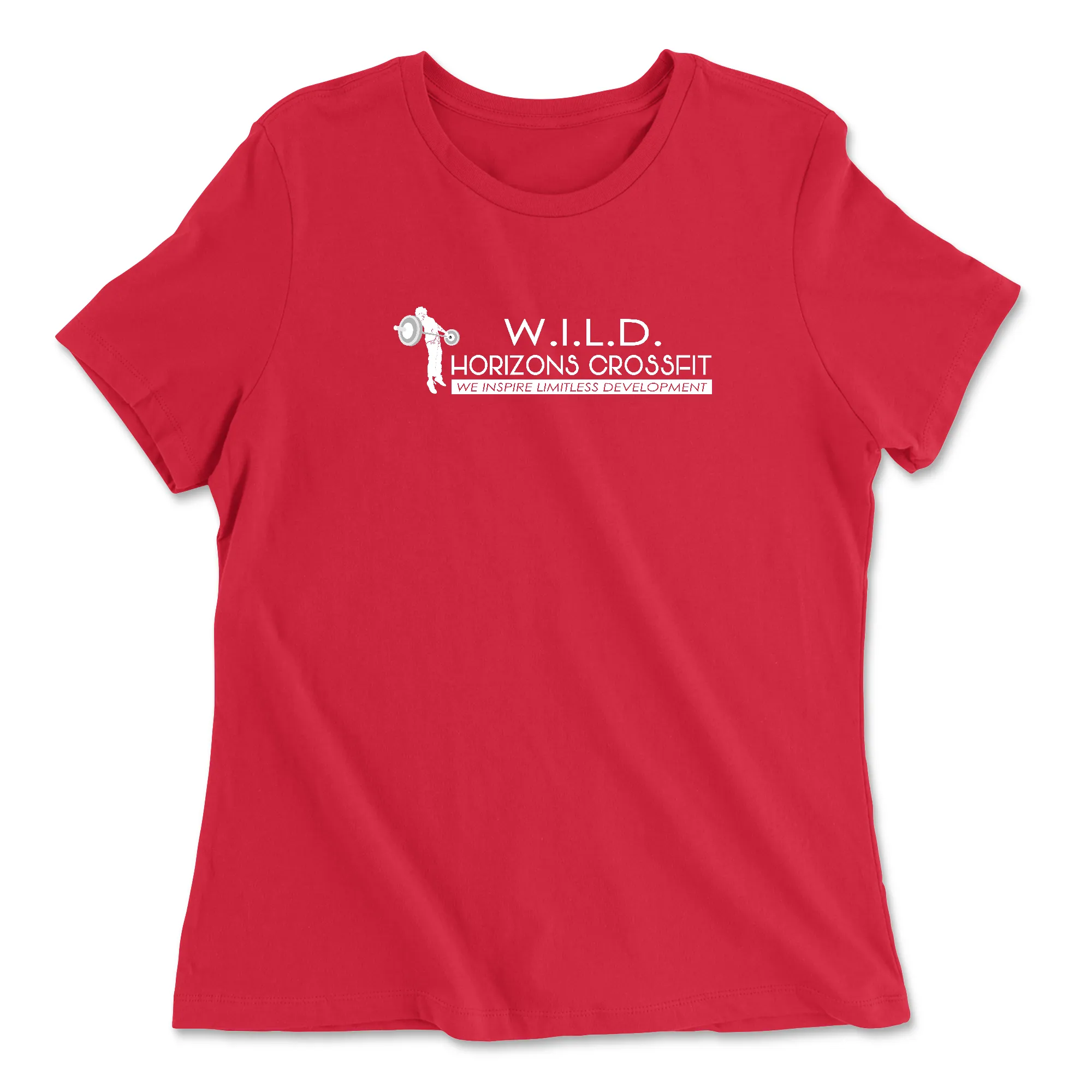 Wild Horizons CrossFit White Womens - Relaxed Jersey T-Shirt